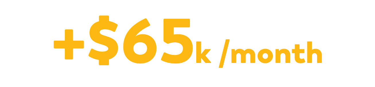 + 65k  month