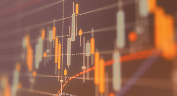 closeup of data graphs in a dashboard