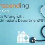 Stethoscope next to a house made out of white squares