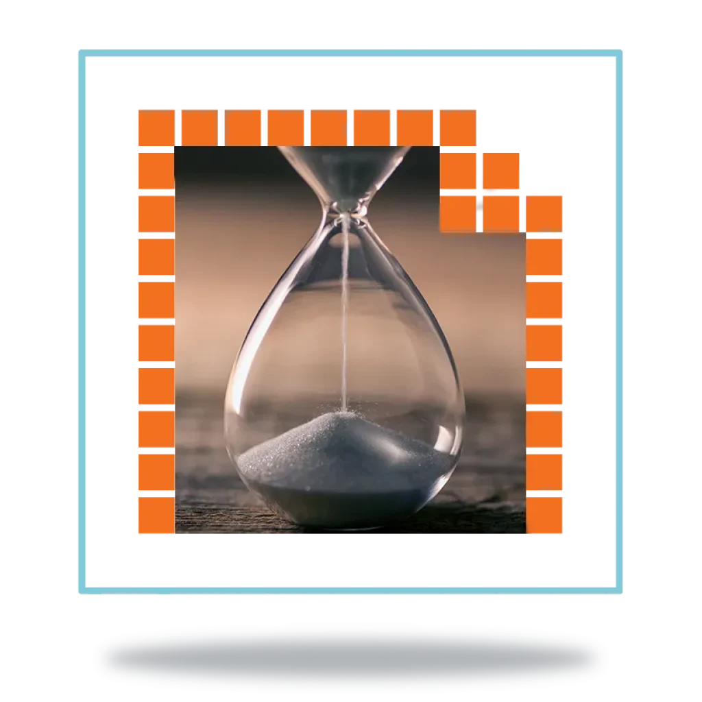 insights-hero Hour glass with the sand running down the inside