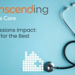 Stethoscope next to a house made out of white squares