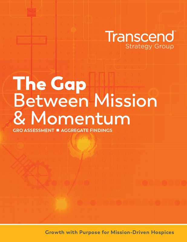 Transcend’s Gap Report Cover | The Gap Between Mission & Momentum